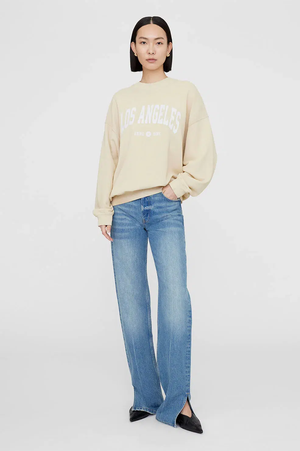 anine bing sweatshirt jaci university los angeles