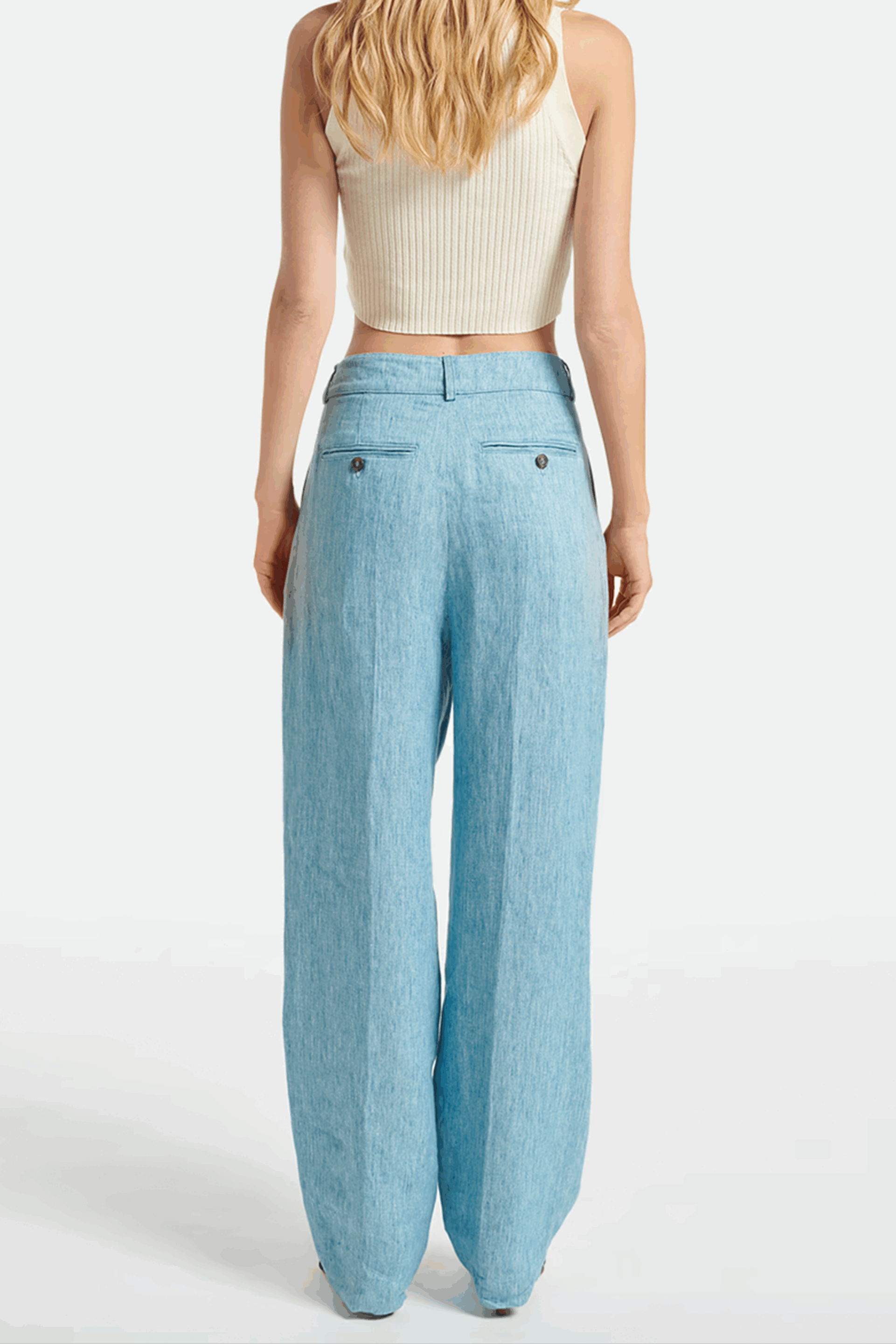 vanessa bruno pantalon silver