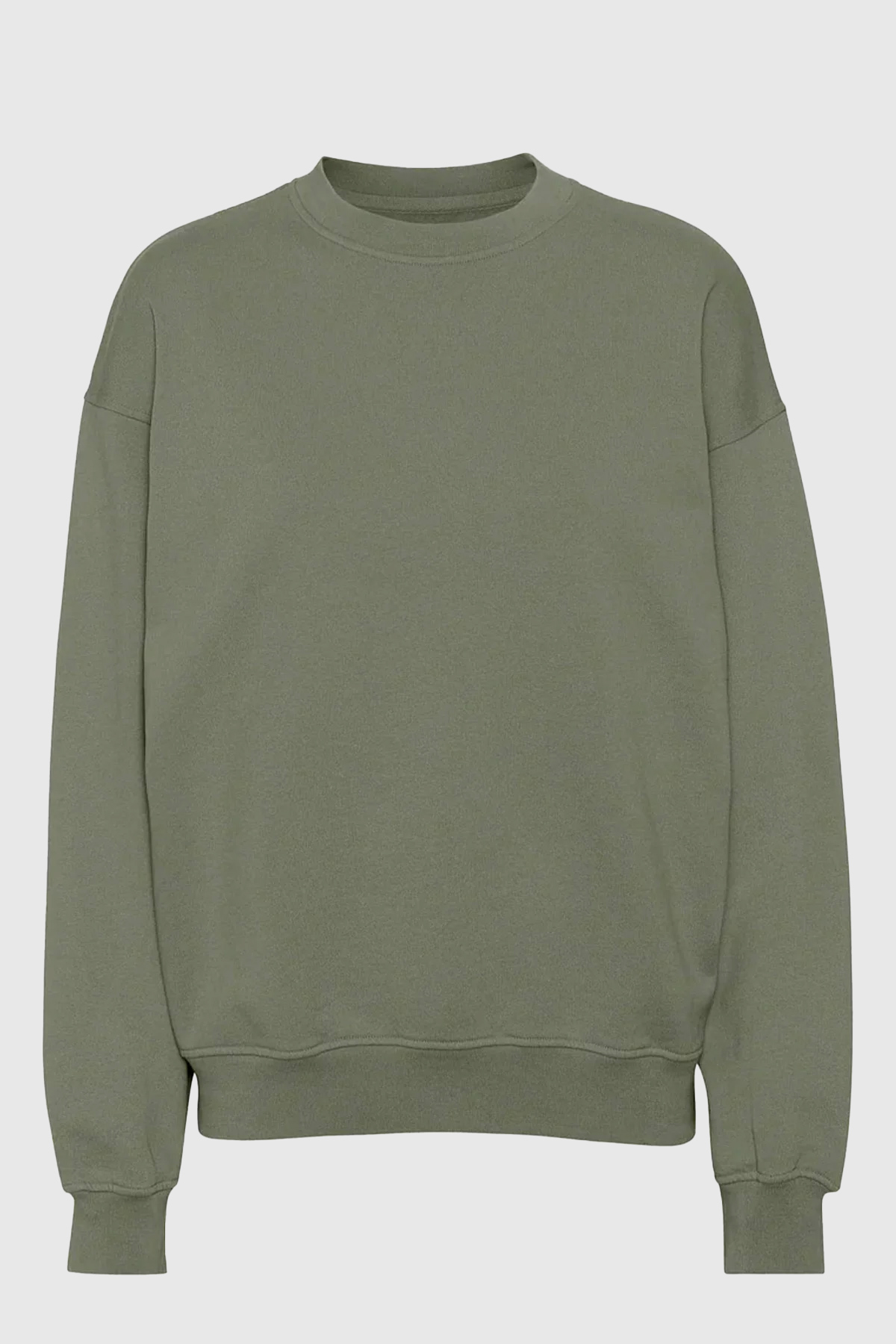 colorful standard sweatshirt organic oversized crew dusty olive