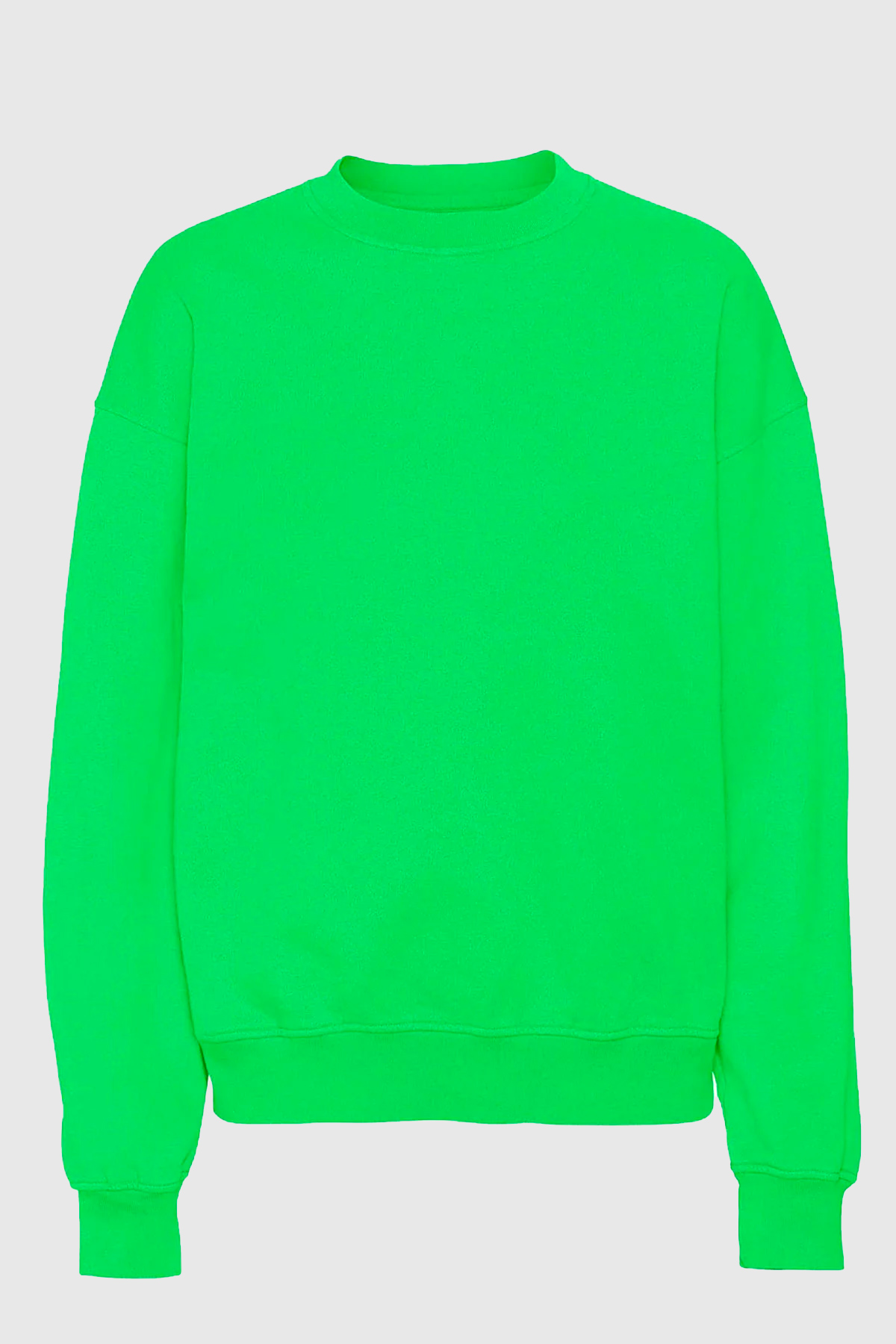 colorful standard sweatshirt organic oversized crew spring green