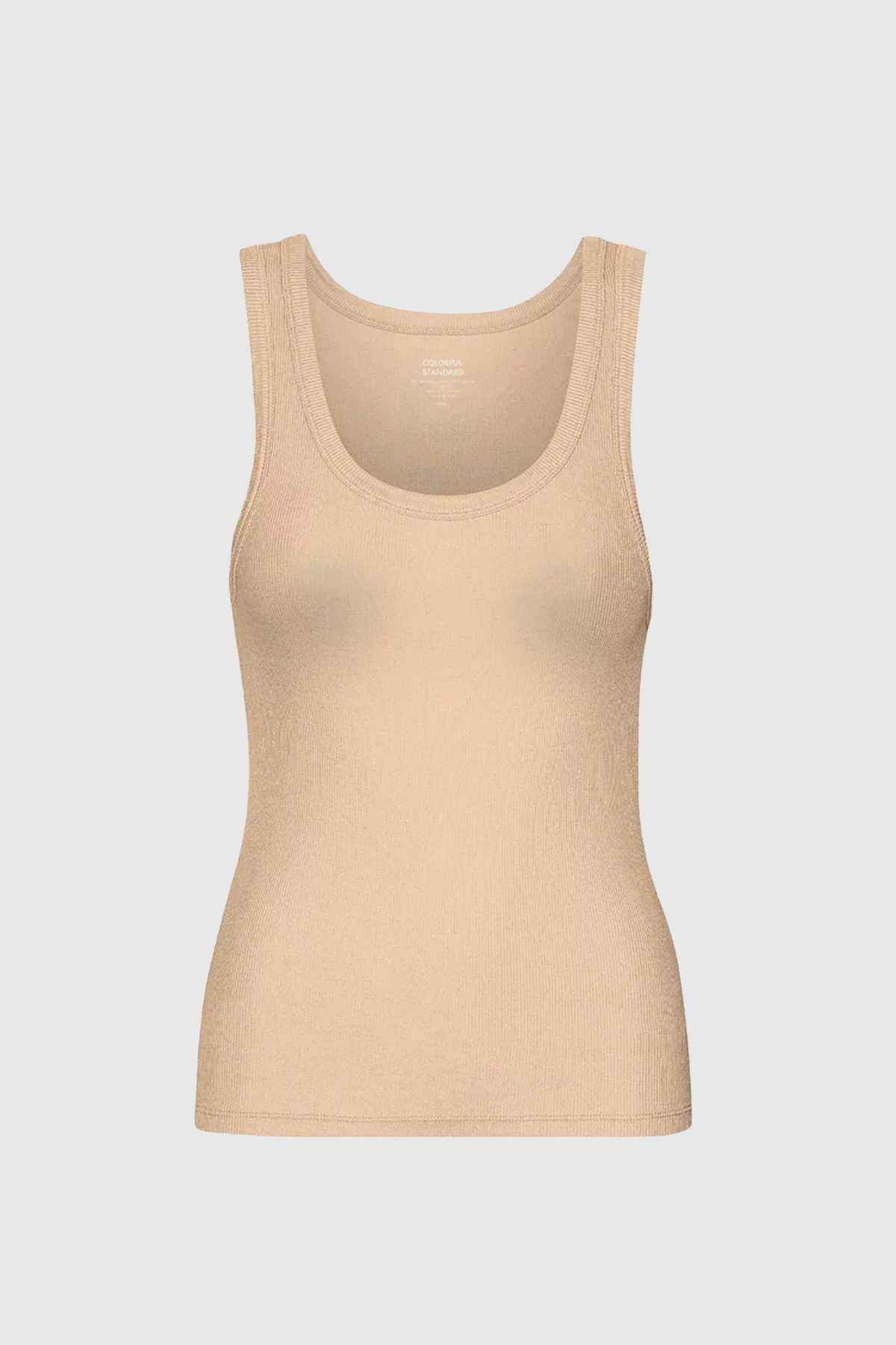 colorful standard top women organic rib tank honey beige