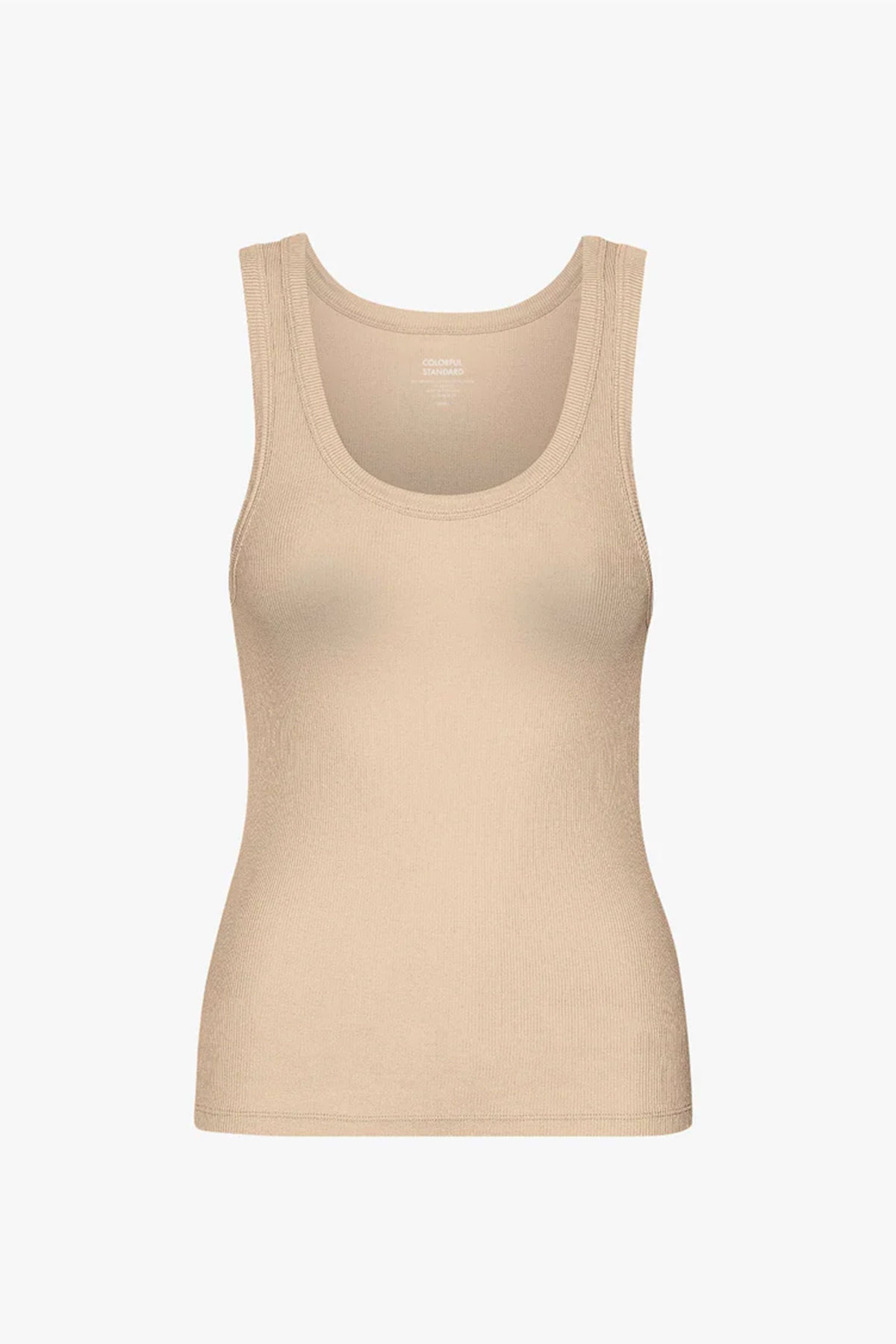 colorful stardard top women organic rib tank