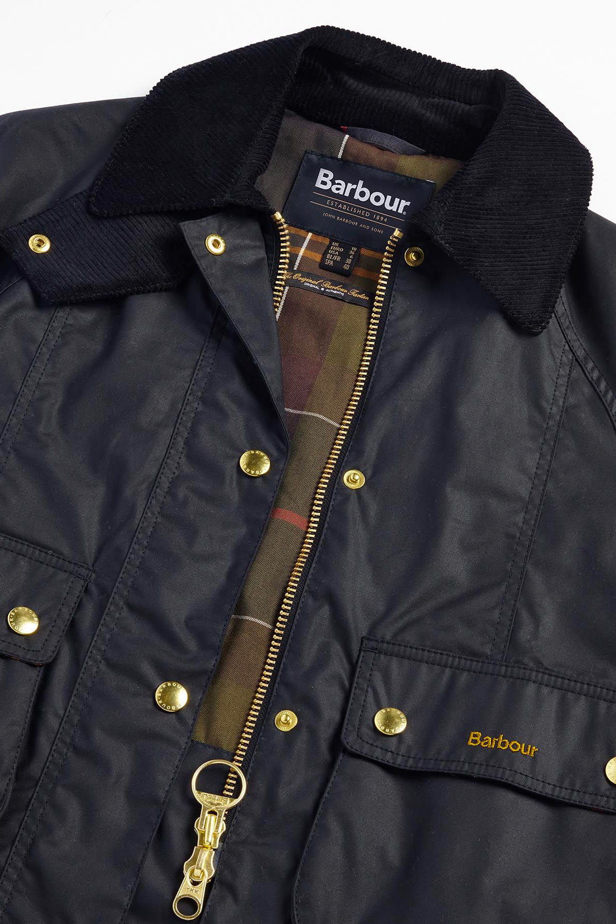 barbour veste crooped beadnell wax