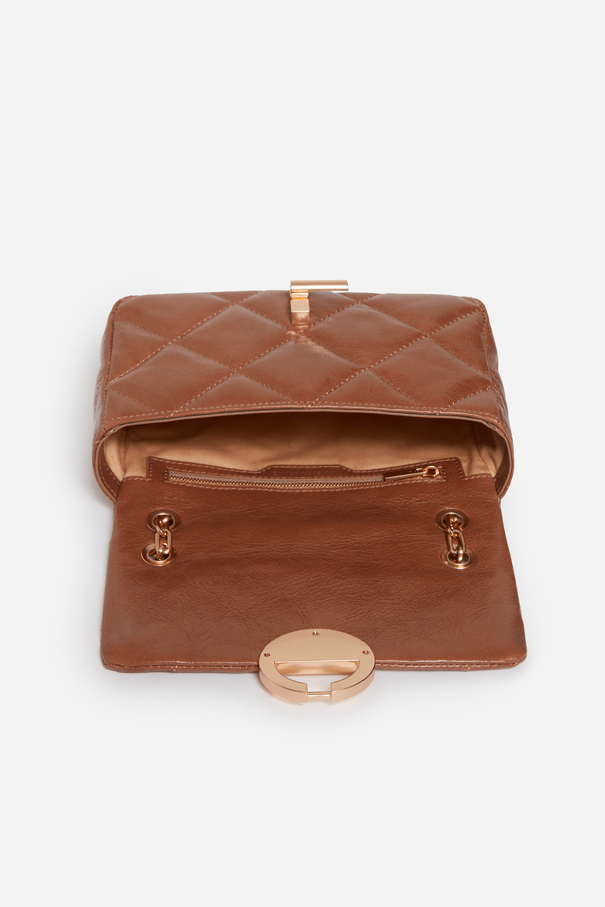 vanessa bruno sac moyen moon cuir marron glacé