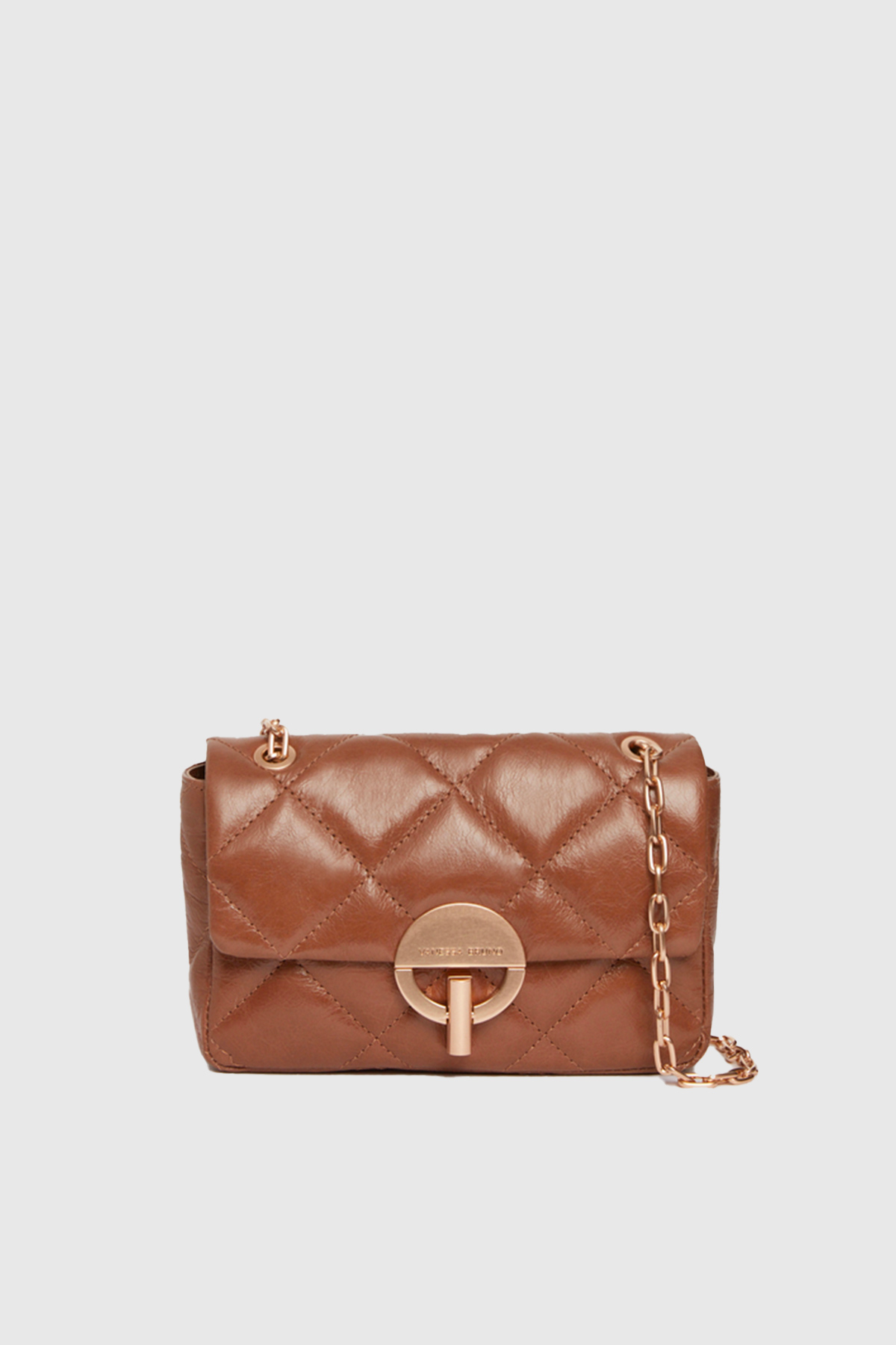 vanessa bruno sac moyen moon cuir marron glacé