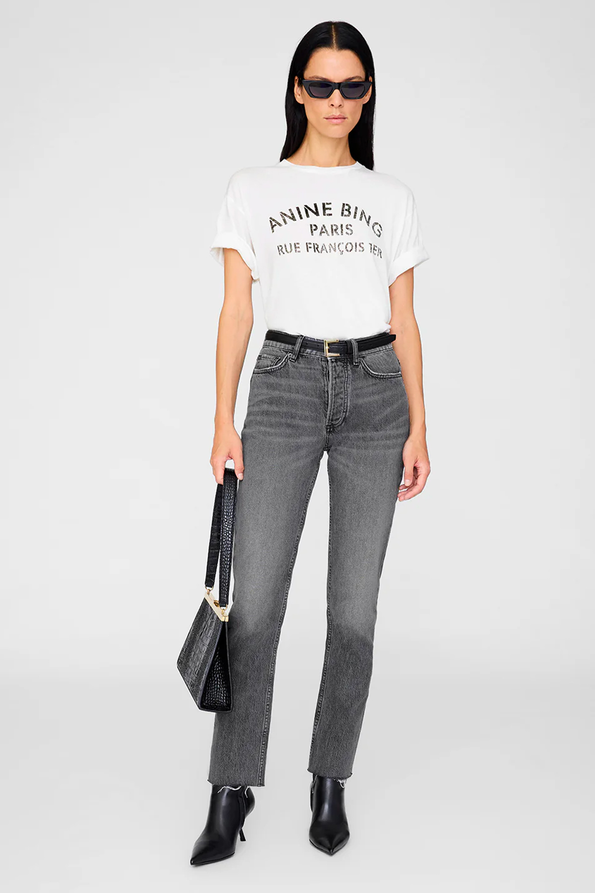 anine bing t shirt cohen tee paris stencil