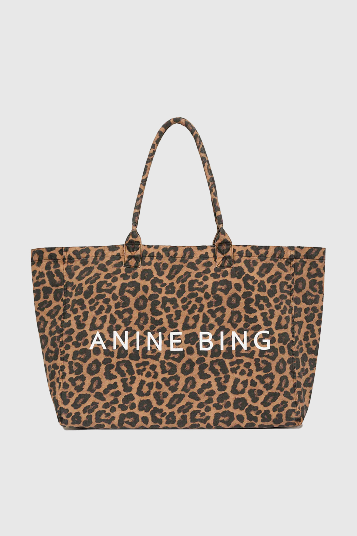 anine bing tote bag leo canvas