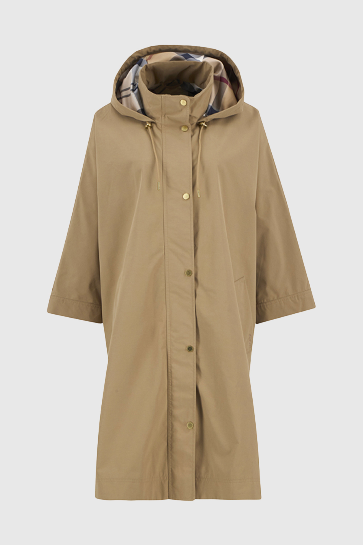 barbour veste everlee show3erproof cape military