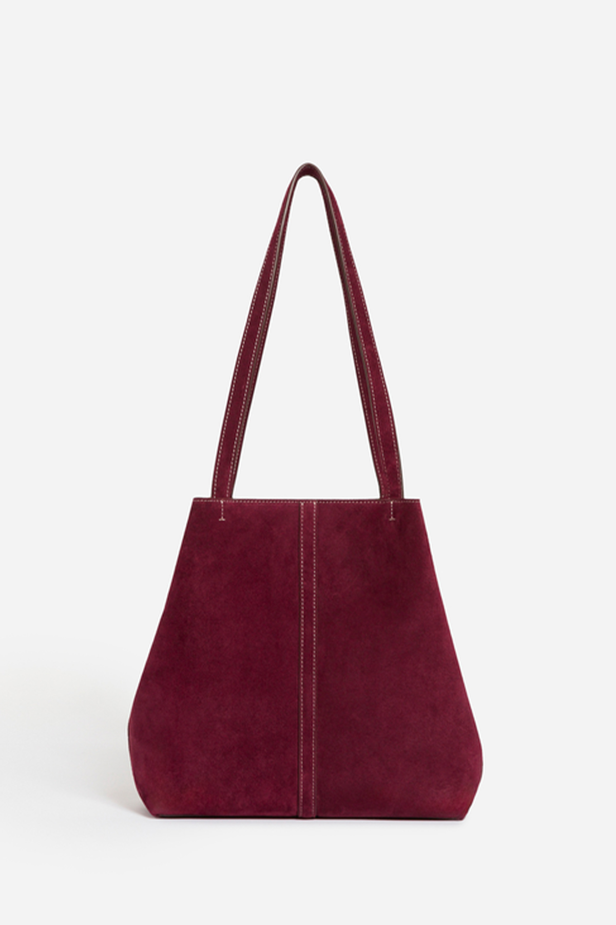 vanessa bruno petit cabas daily en cuir velours