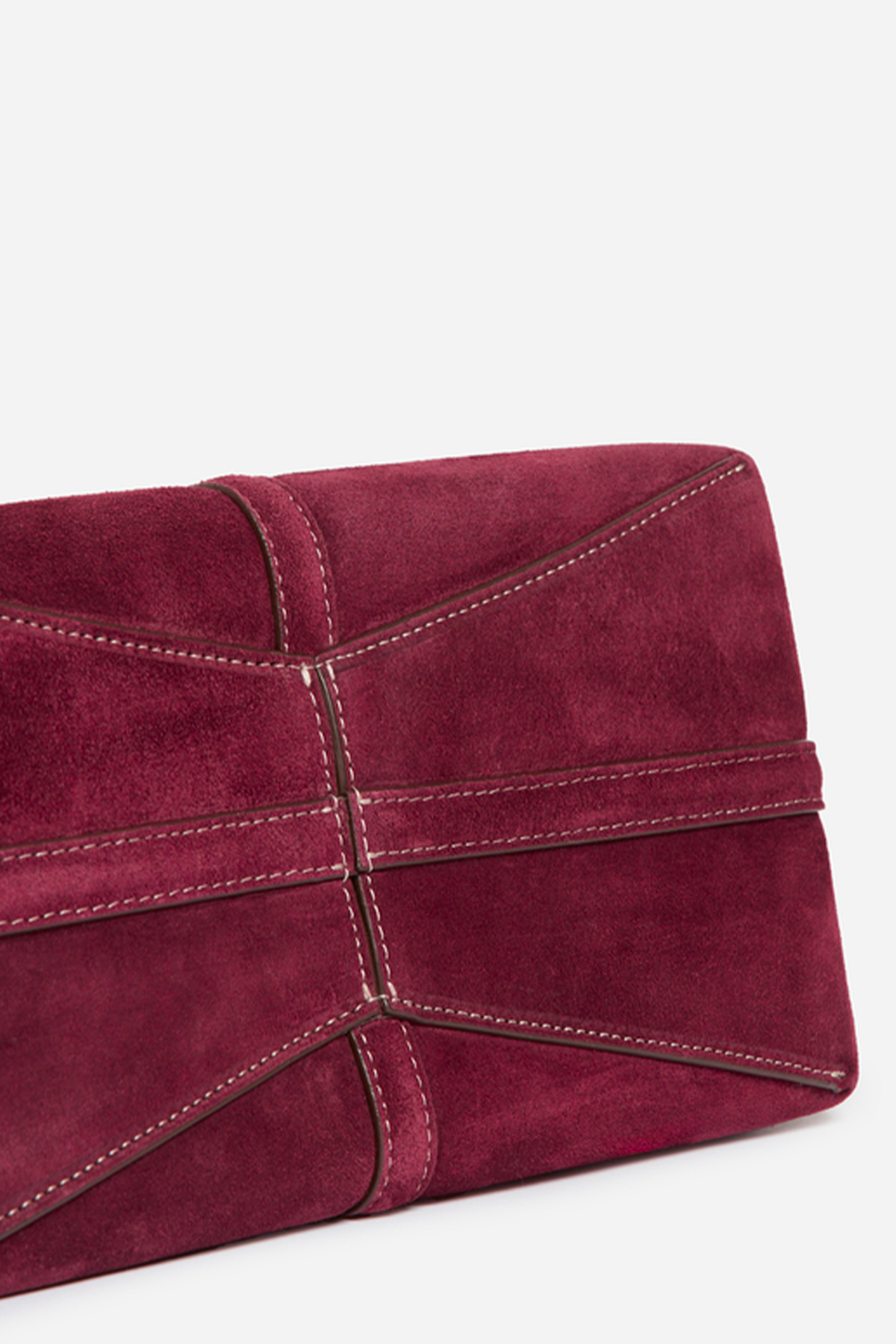vanessa bruno petit cabas daily en cuir velours