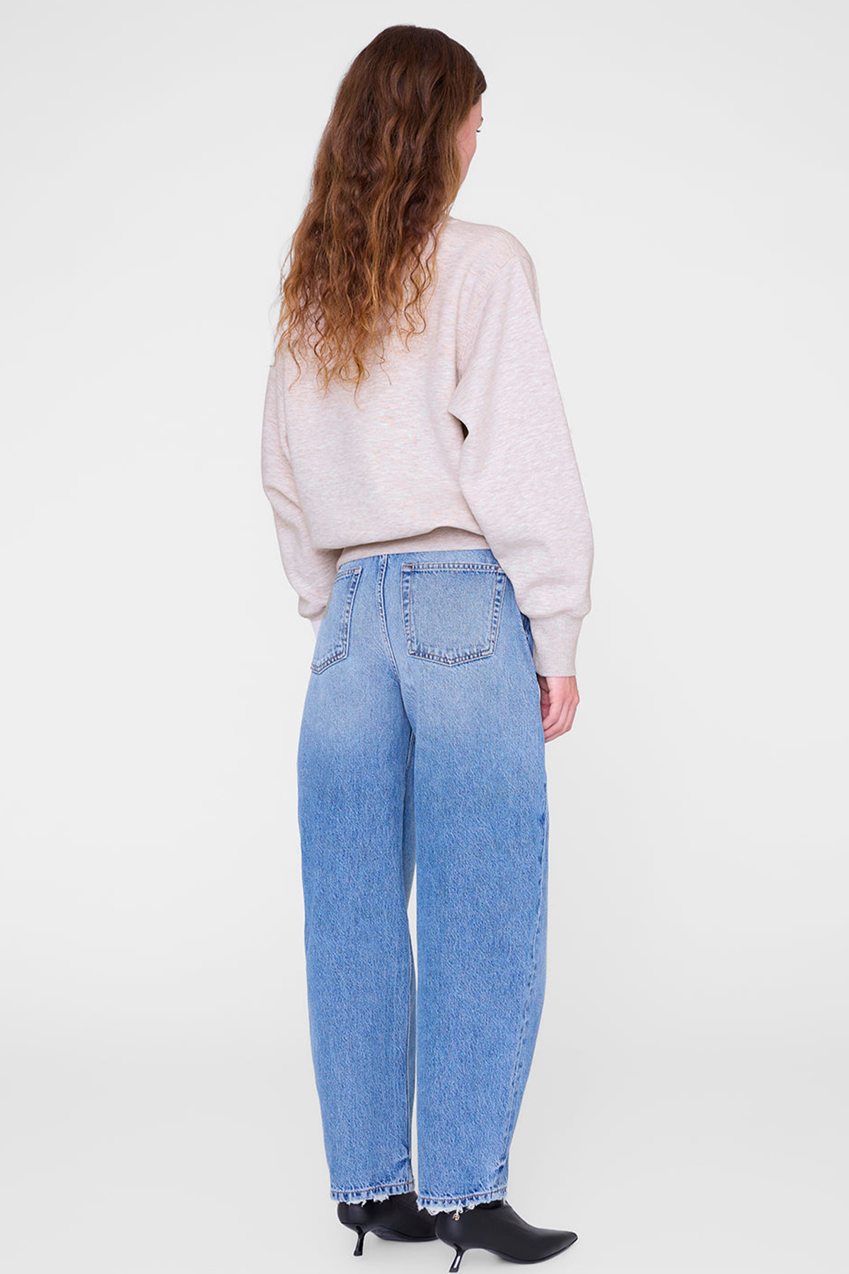 anine bing sweatshirt harry shrunken anine bing sweatshirt harry shrunken