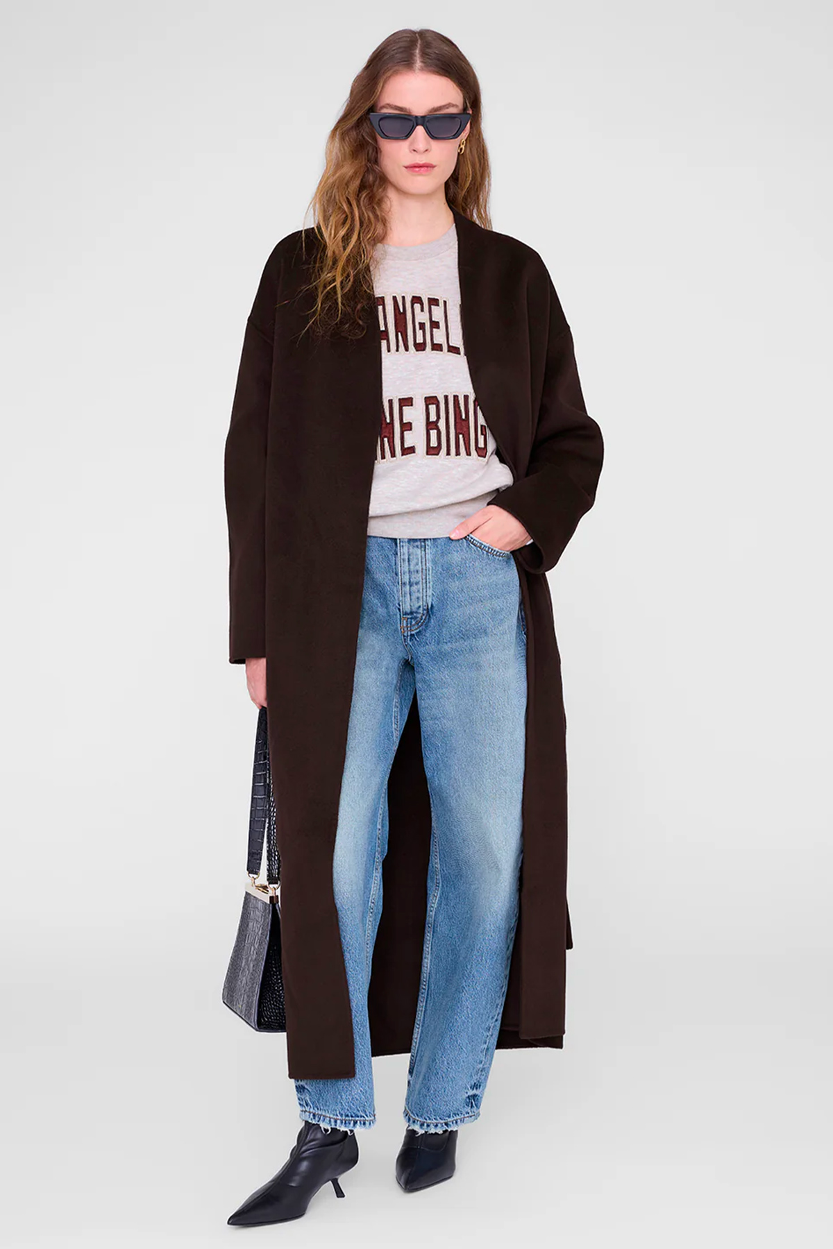 anine bing sweatshirt harry shrunken anine bing sweatshirt harry shrunken