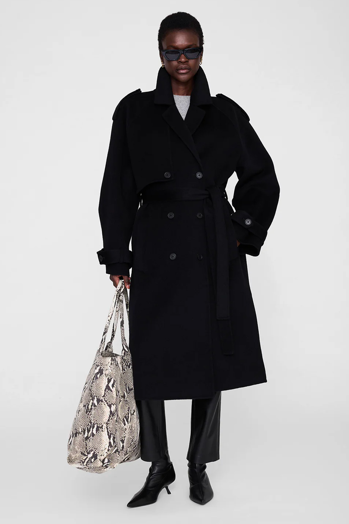 anine bing tote bag leo canvas anine bing tote bag leo canvas