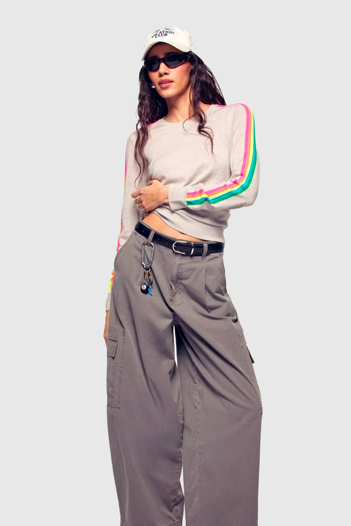 from future pull col rond bandes multicolores