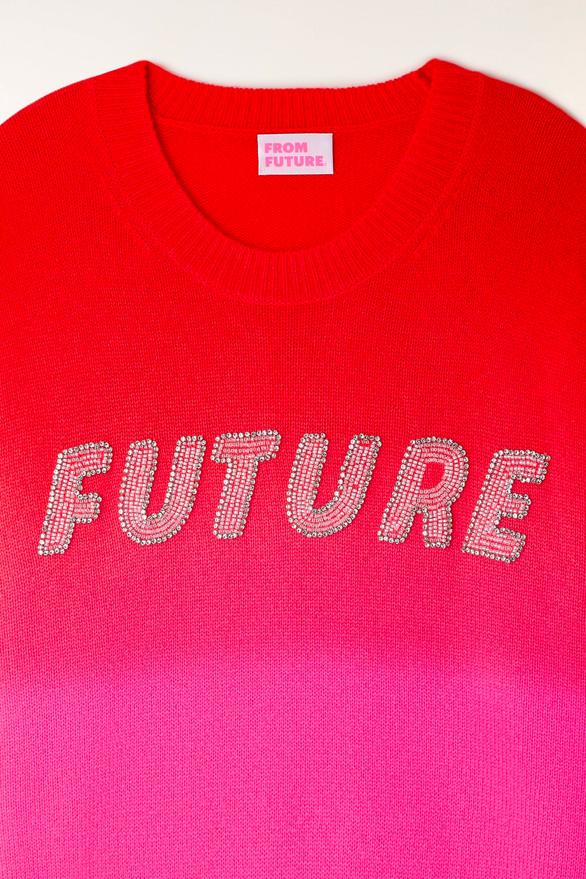 from future pull col rond à broderies"future"