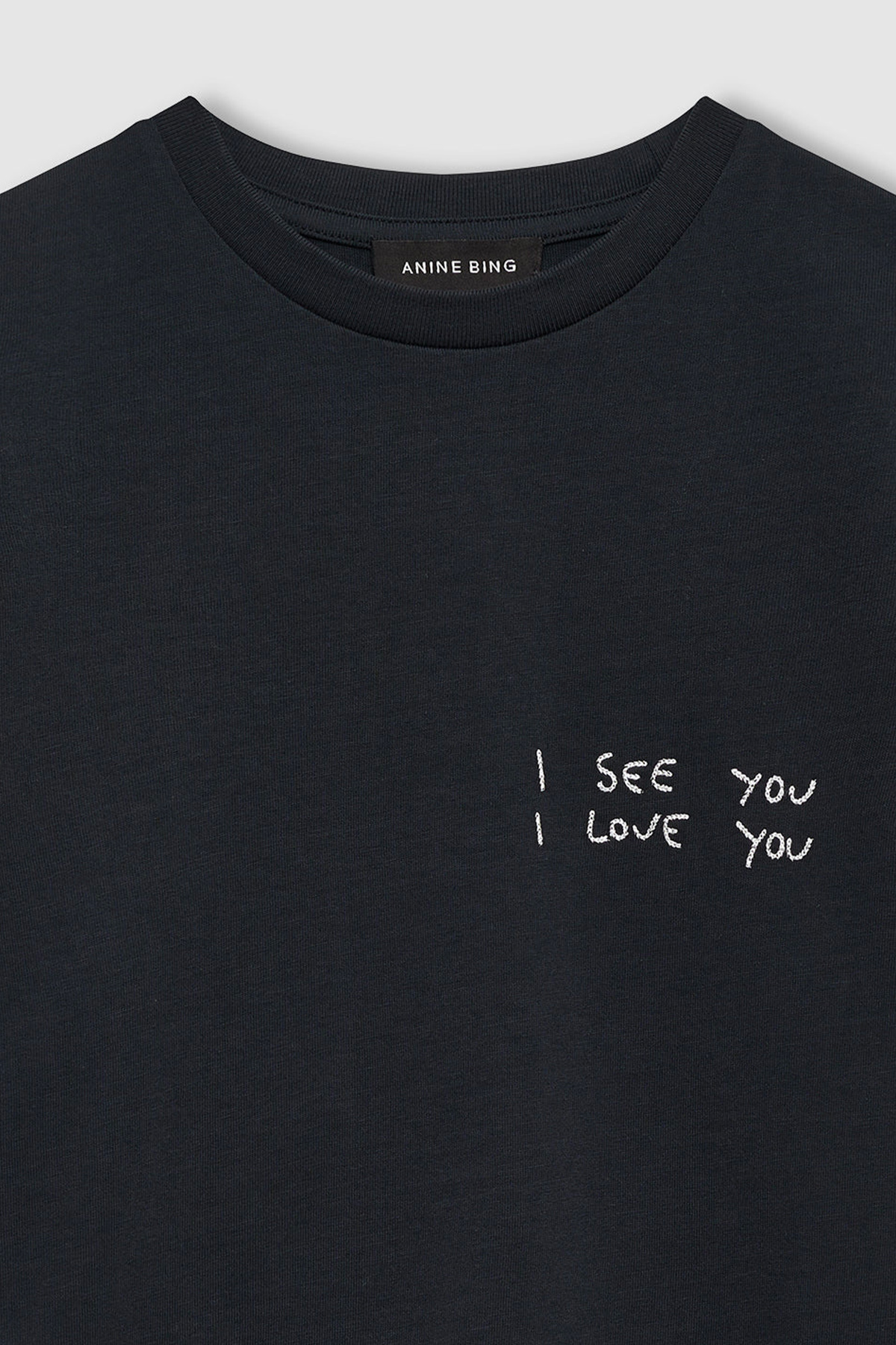 anine bing t shirt shelly tee i see you i love you