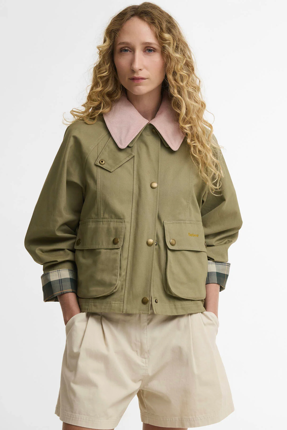 barbour veste crooped beadnell casual
