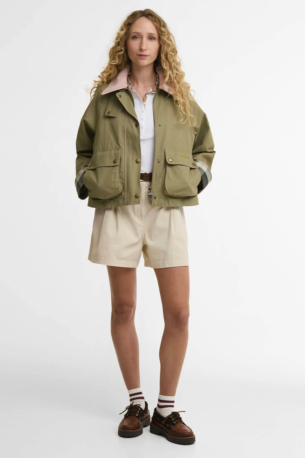 barbour veste crooped beadnell casual