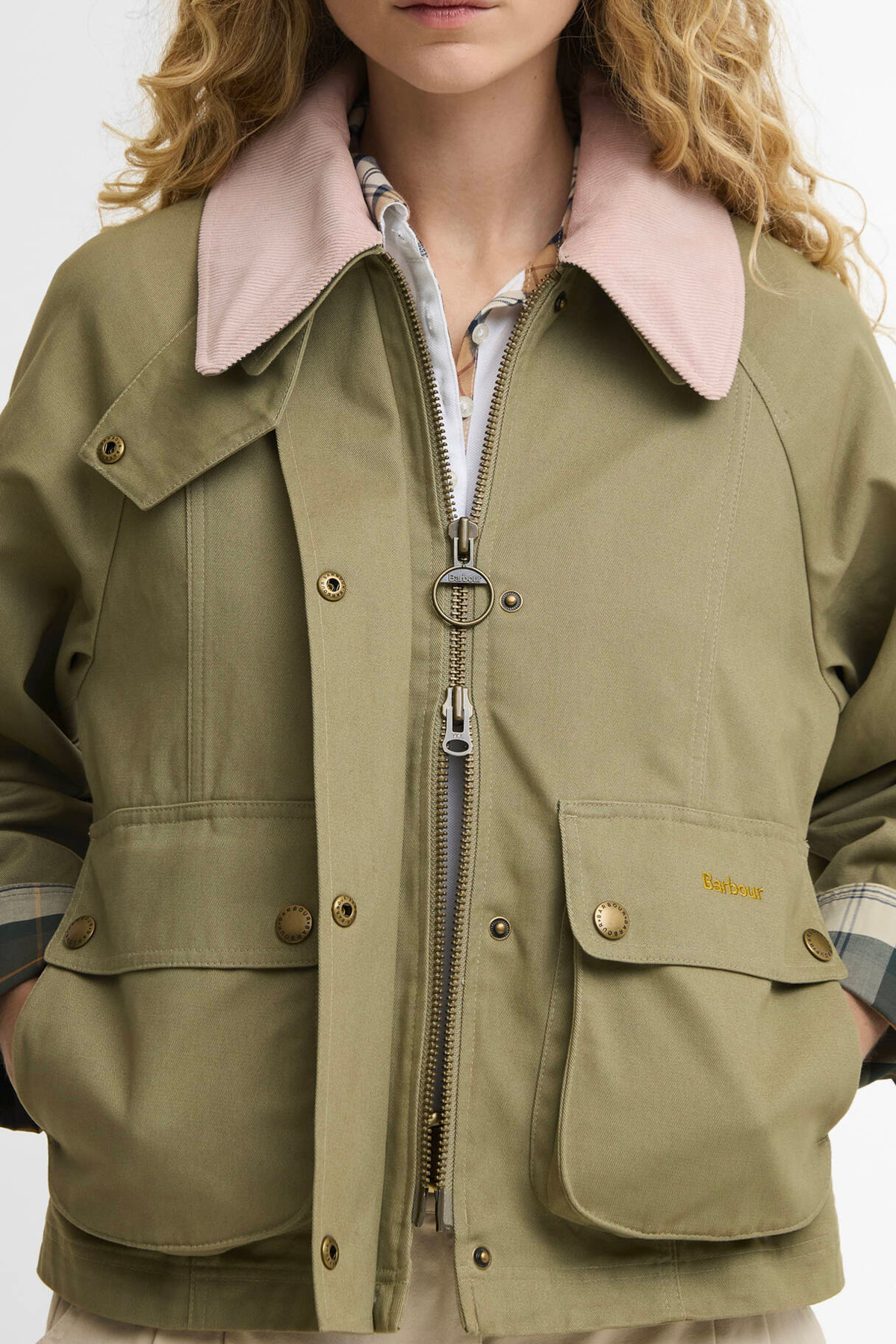barbour veste crooped beadnell casual
