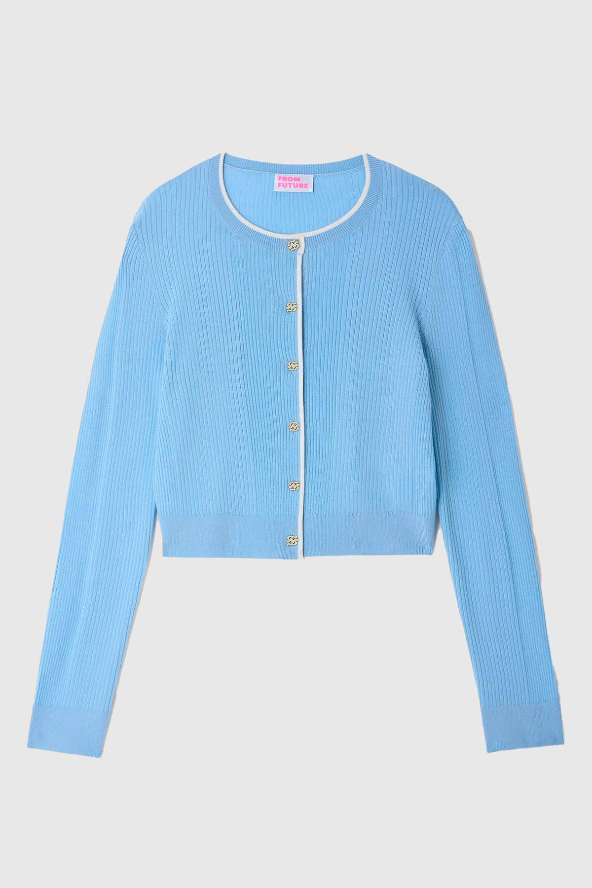 from future pull cardigan boutons plaque doree ff