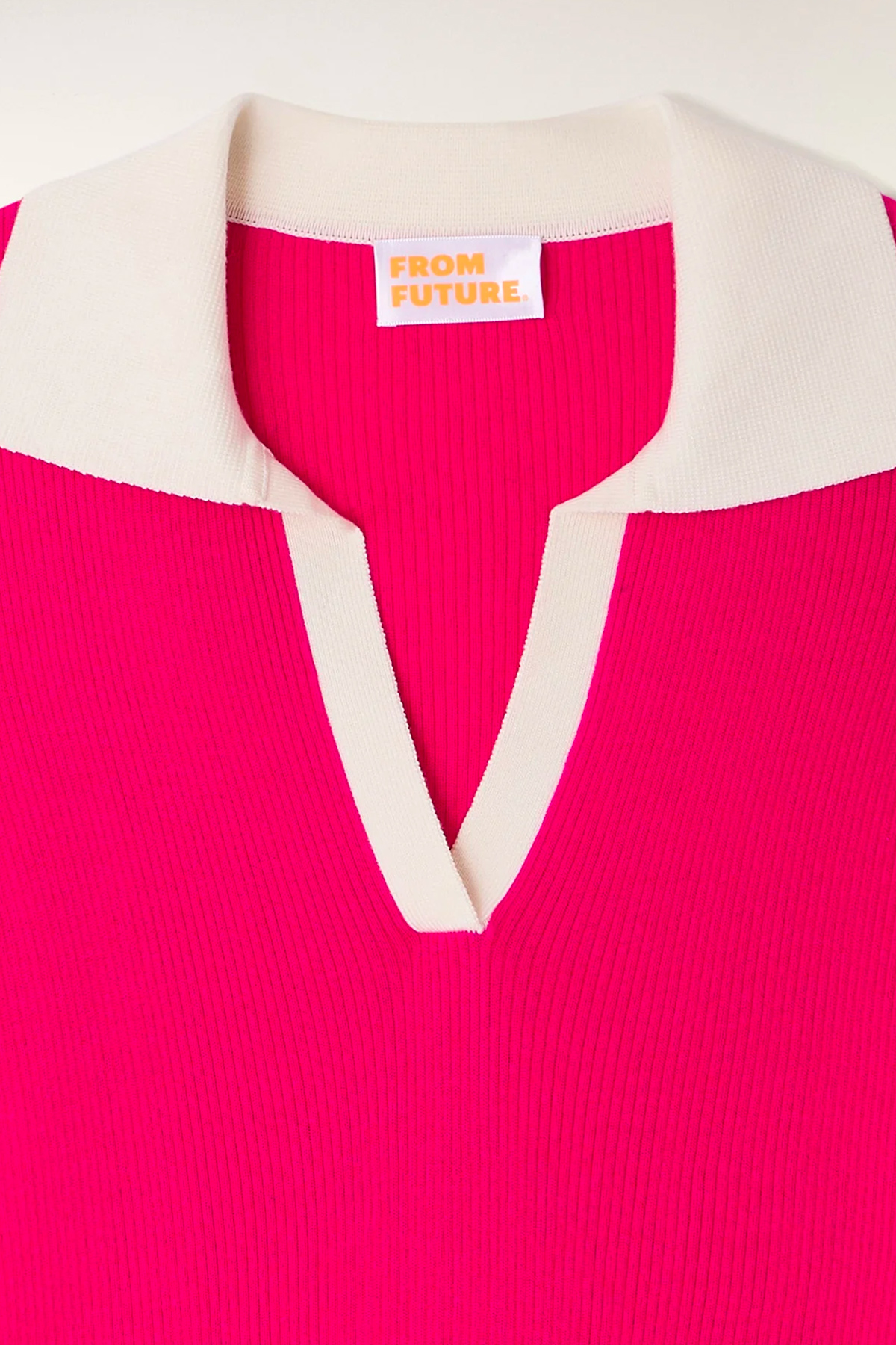 from future pull col polo crop bicolore from future pull col polo crop bicolore