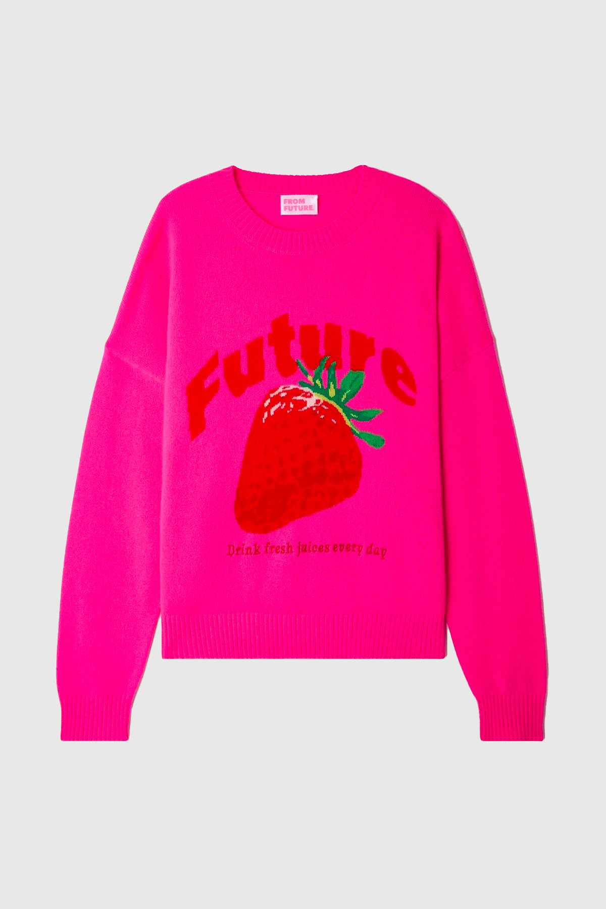 from future pull col rond motif future intarsia