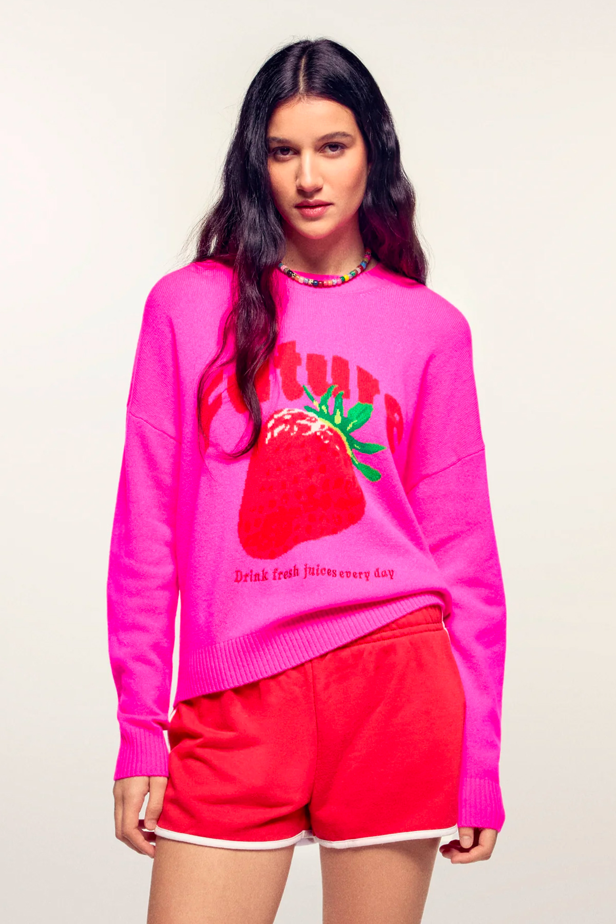 from future pull col rond motif future intarsia