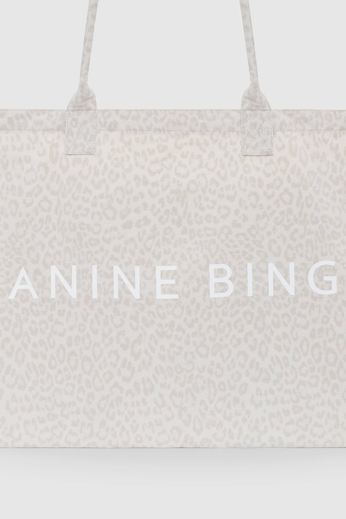anine bing tote bag leo canvas