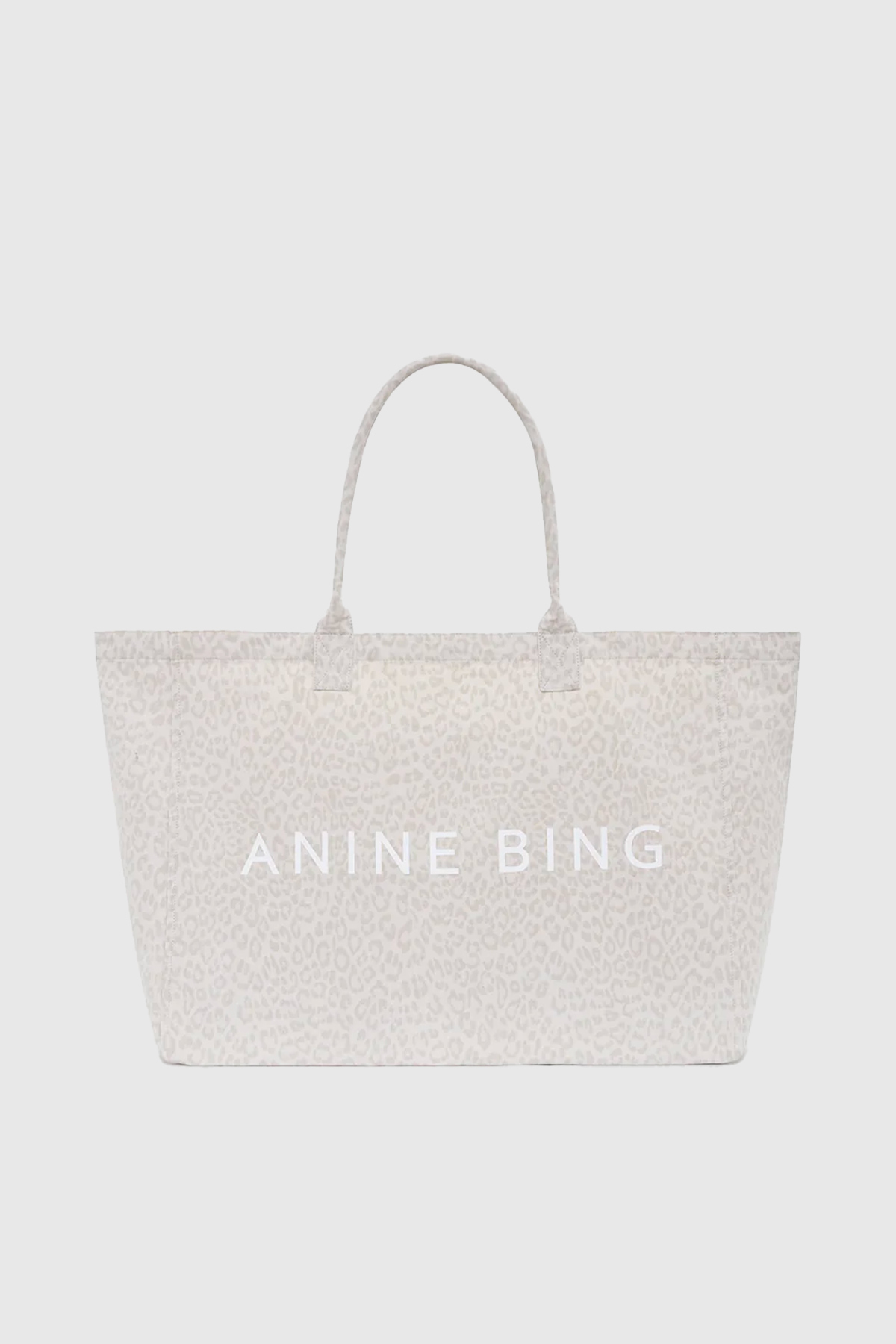 anine bing tote bag leo canvas